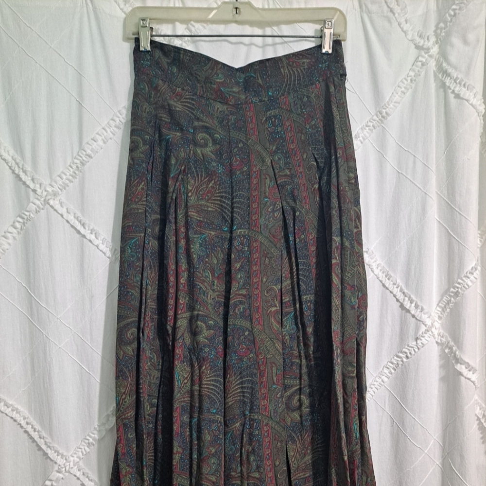 Outback Red Vintage Pallazzo Pants Paisley Print